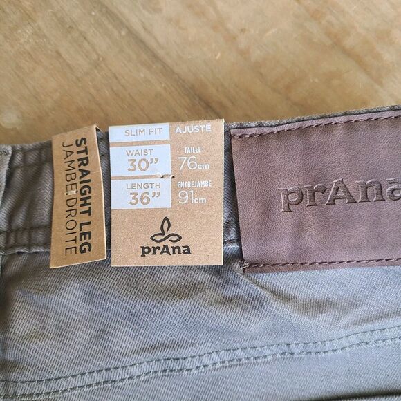 Prana Mens 30x36 Brown Mud Bridger Jean 5 Pocket Denim Outdoor Straight Slim NEW - Picture 5 of 7